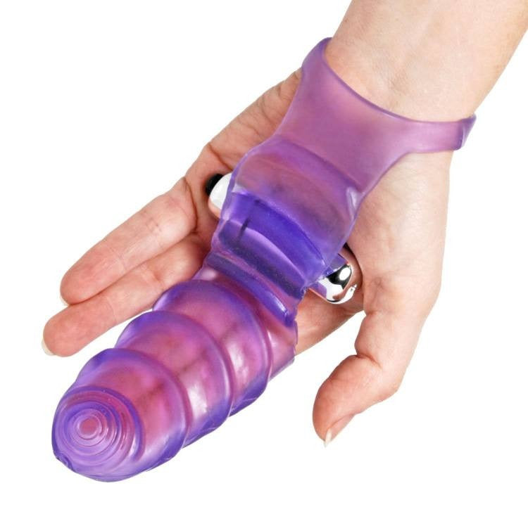 Funda Vibrador Dedos Vagina Punto G Clitoris Estimulador Double Finger Banger Vibrating G-Spot Glove
