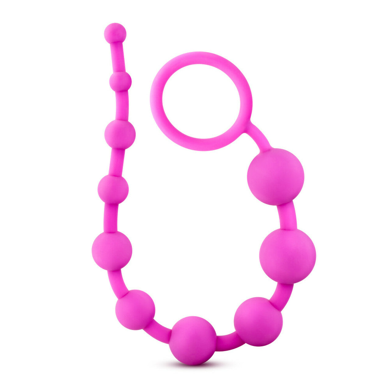 Plug Anal Silicon Principiantes Suave Y Flexible Luxe - Silicone 10 Beads - Pink