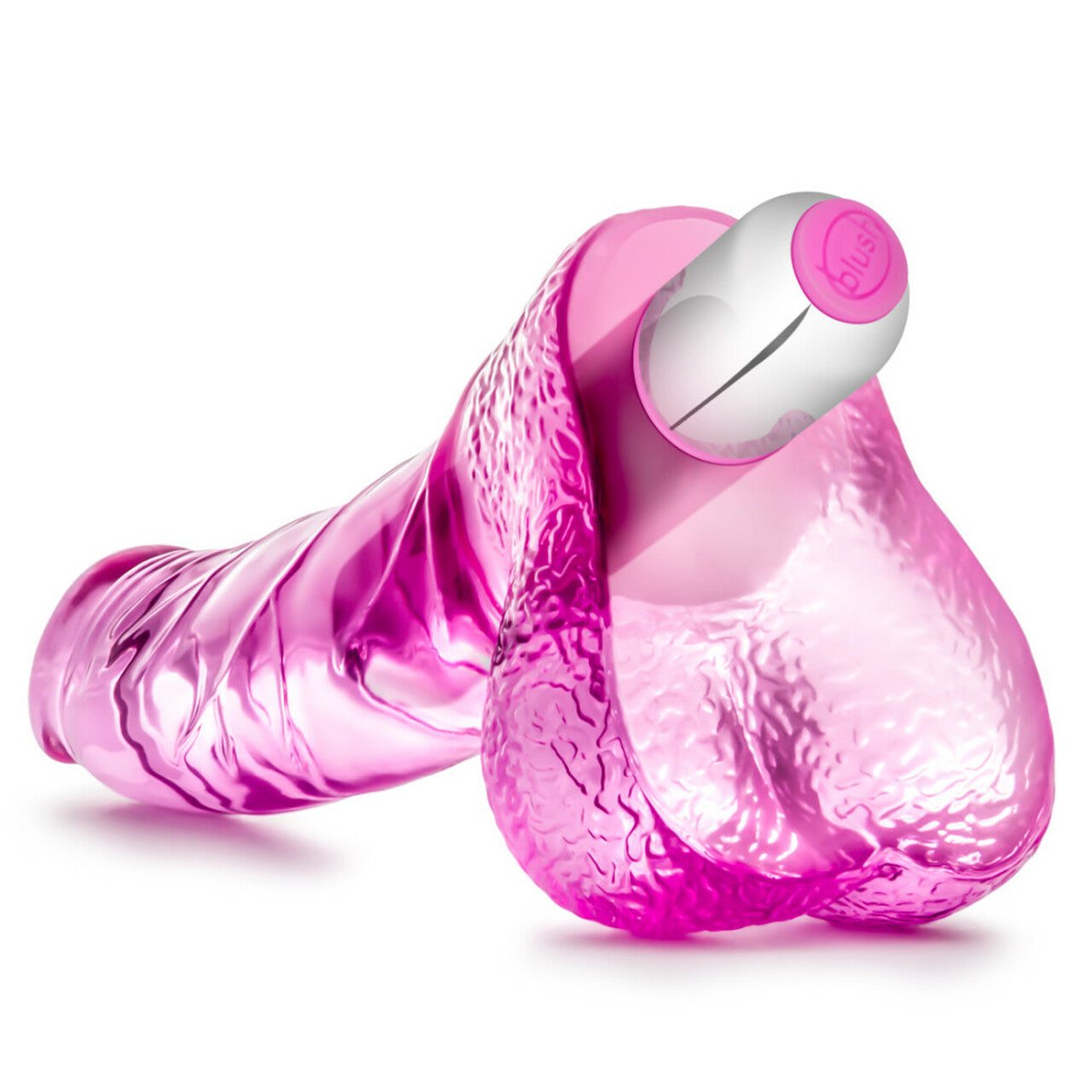 Dildo Anal Vaginal 14cm Pequeño Principiantes Ding Dong Naturally Yours - Vibrating Ding Dong - Pink