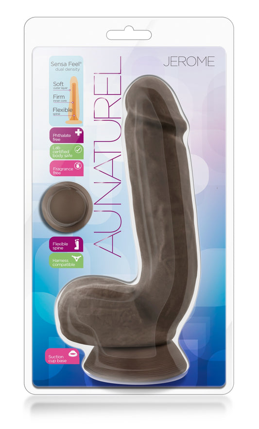 Dildo Grande Moreno Sensación Real 21cm Jerome - Brown Au Naturel