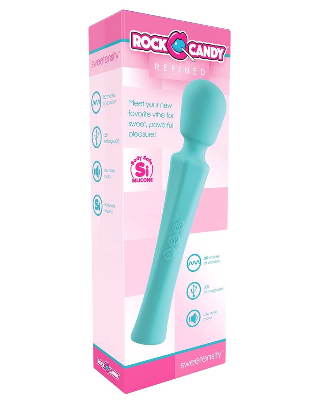 Rock Candy Sweetensity Wand Vibrador Estimula Clitoris Multiorgasmo Masajeador Femenino