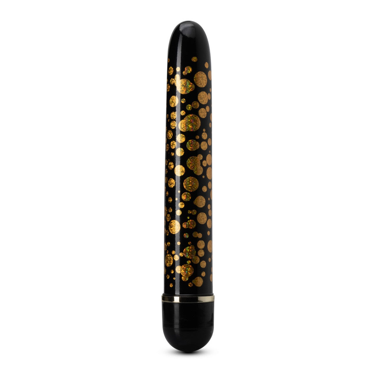 Bala Vibración Delgada Larga Estimulador Anal Vaginal Vibrador Unisex 17cm Rise and Sparkle - Black