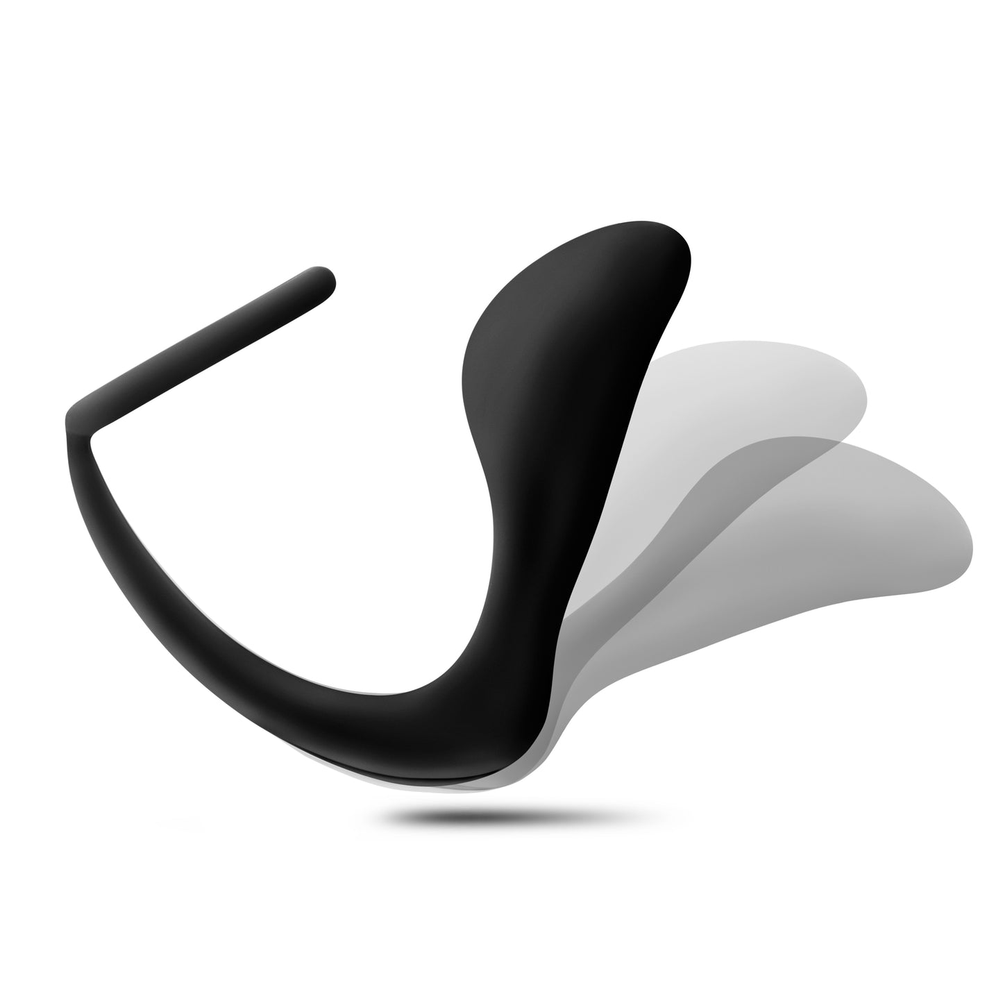 Plug Anal Silicon Con Sujetador, Estimulador Anal Prostatico Anal Adventures - Platinum - Cock Ring Plug - Black
