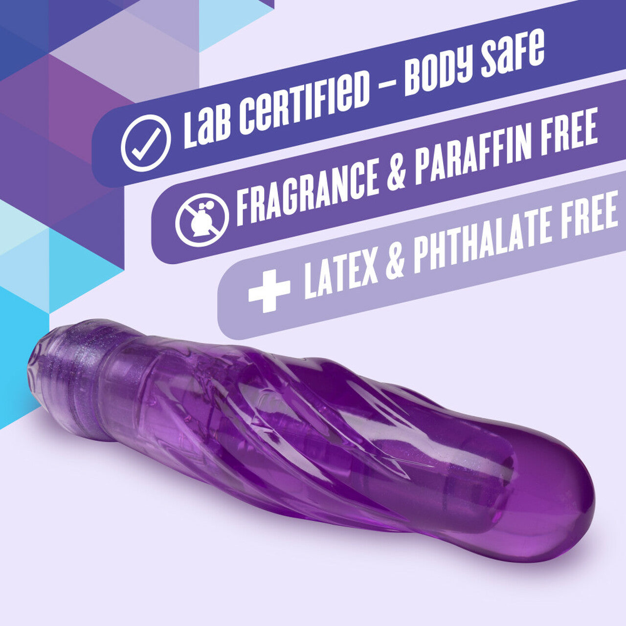 Vibrador Consolador Dildo 17cm Principiante Estimula Punto G Naturally Yours - Bachata - Purple