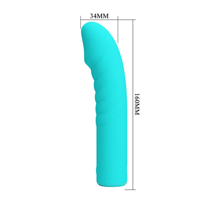 Vibrador Recargable Super Potente Pretty Love Rylan Green Powerful Dildo Vibrator 16 Cm