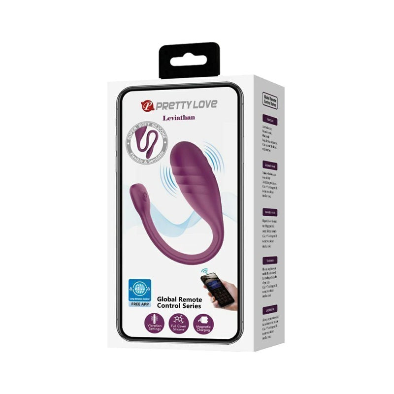 Vibrador Recargable Control Por Aplicacion App Pretty Love Leviathan Estimulador & Vibrador App Larga Distancia
