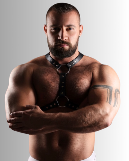 Arnes de Pecho Hombre Ajustable Leather Fetish Bondage Thanos