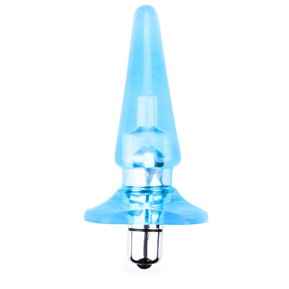 Plug Dilatador Anal Vibrador Ideal Para Principiantes Unisex Azul Claro