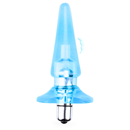 Plug Dilatador Anal Vibrador Ideal Para Principiantes Unisex Azul Claro