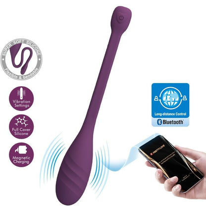 Vibrador Recargable Control Por Aplicacion App Pretty Love Leviathan Estimulador & Vibrador App Larga Distancia