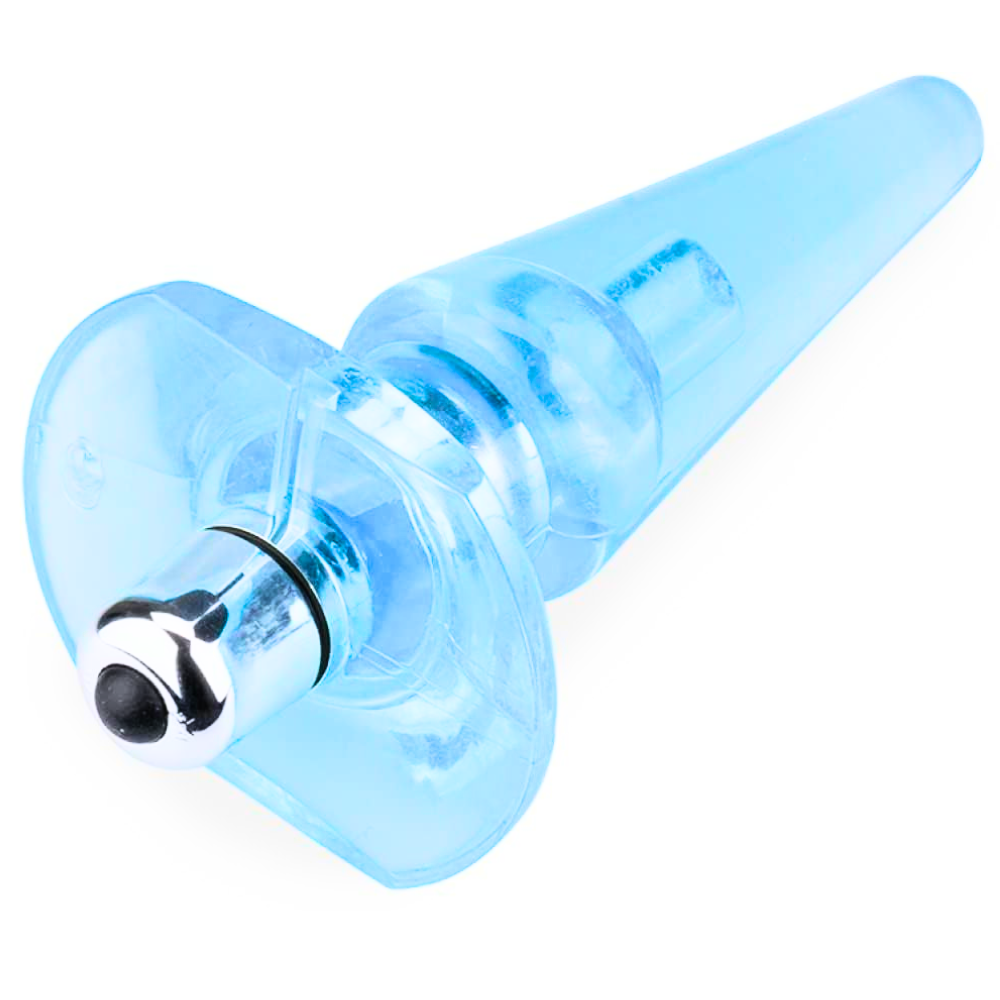 Plug Dilatador Anal Vibrador Ideal Para Principiantes Unisex Azul Claro