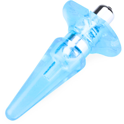 Plug Dilatador Anal Vibrador Ideal Para Principiantes Unisex Azul Claro