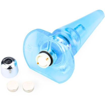 Plug Dilatador Anal Vibrador Ideal Para Principiantes Unisex Azul Claro