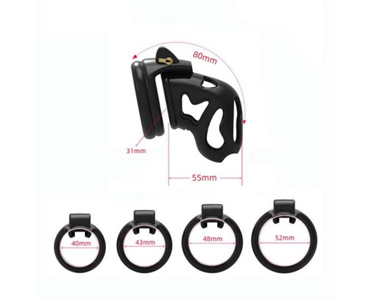 Jaula De Bloqueo Para Pene Castidad Curved Ghost Chastity Cage