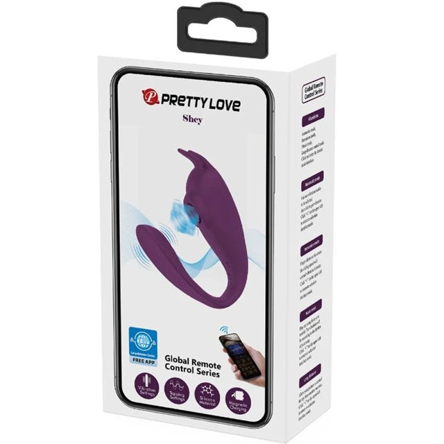 Vibrador Recargable Control Por Aplicacion App Shey Pretty Love - Shey Estimulador & Vibrador App Larga Distancia