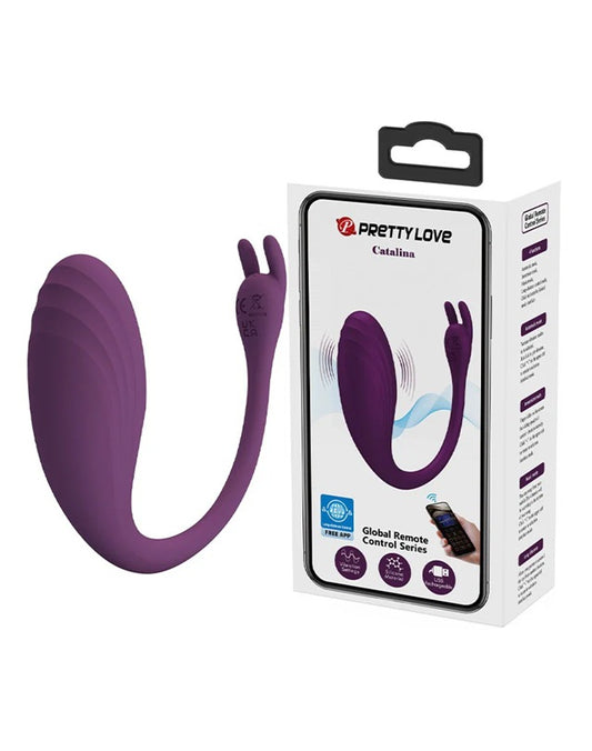 Vibrador Recargable Control Por Aplicación App Pretty Love - Catalina Estimulador & Vibrador App Larga Distancia