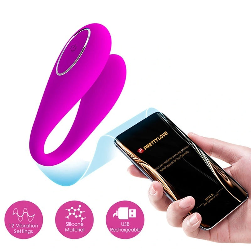 Vibrador Recargable Control Por Aplicación App Pretty Love August Estimulador & Vibrador App Larga Distancia