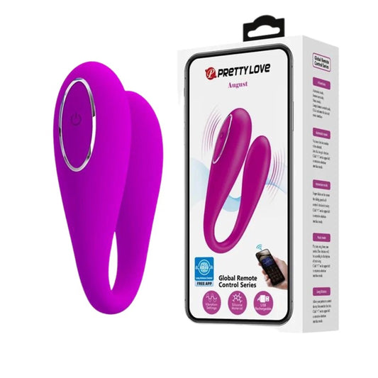 Vibrador Recargable Control Por Aplicación App Pretty Love August Estimulador & Vibrador App Larga Distancia