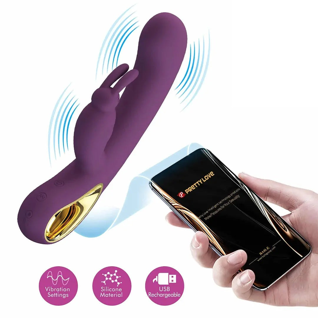 Vibrador Recargable Control Remoto Por Aplicación App Estimulador Rabbit Liam