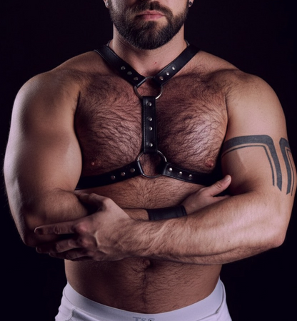 Arnes de Pecho Hombre Ajustable Leather Fetish Bondage Thanos