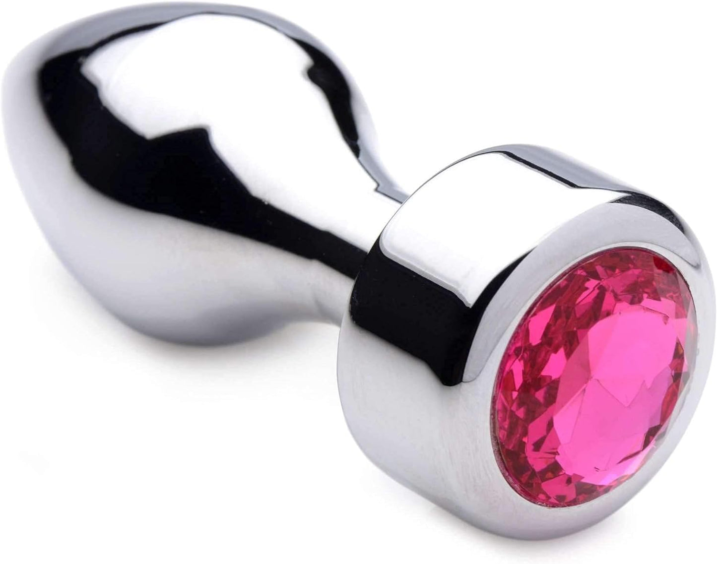 Grande Placer Plug Hot Pink Gem Weighted Anal Plug Dilatador