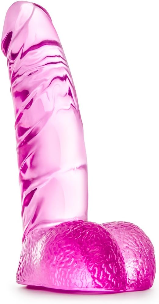 Pequeño Dildo Ding Dong Anal Vaginal 14cm Principiantes Ding Dong Realistic Pink 5.5-Inch Long Dildo With Balls