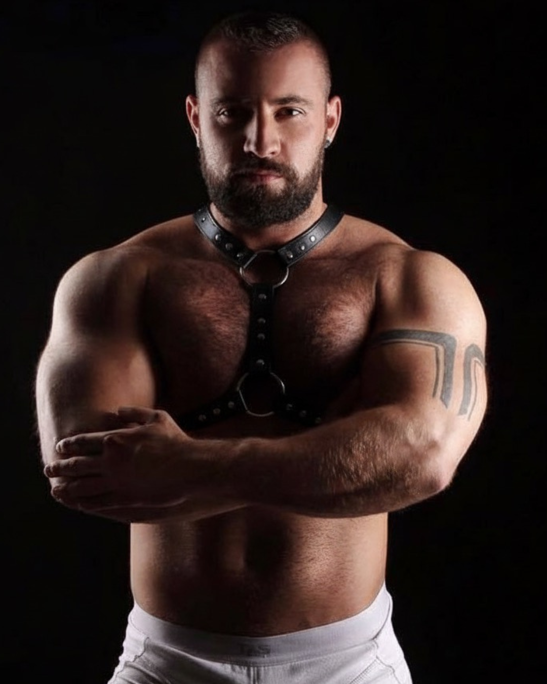 Arnes de Pecho Hombre Ajustable Leather Fetish Bondage Thanos