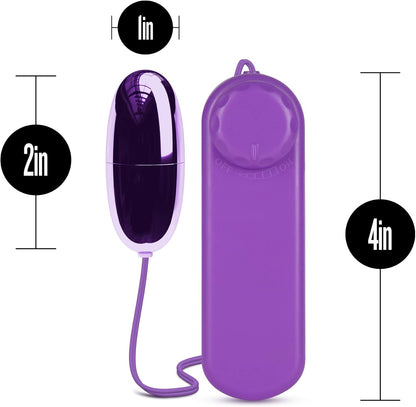 Vibrador Bala Vaginal Discreto Consolador  B Yours - Silver Power Bullet -Purple