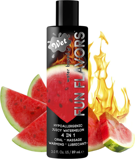Lubricante Wet Fun Flavors Sexy Sabor Sandia  3oz 89ml
