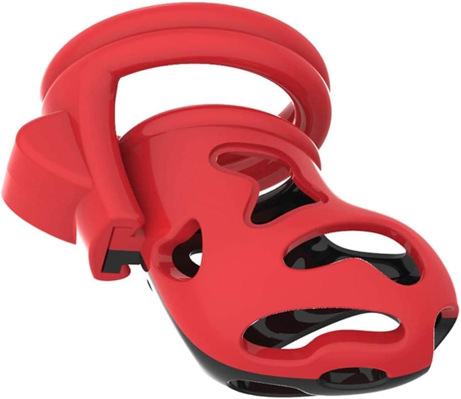 Jaula De Bloqueo Para Pene Castidad Curved Ghost Chastity Cage (red)