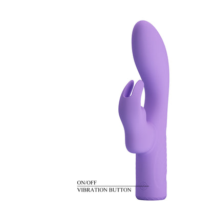 Potente Vibrador Recargable Pretty Love Elivia Rabbit Vibrator - Purple
