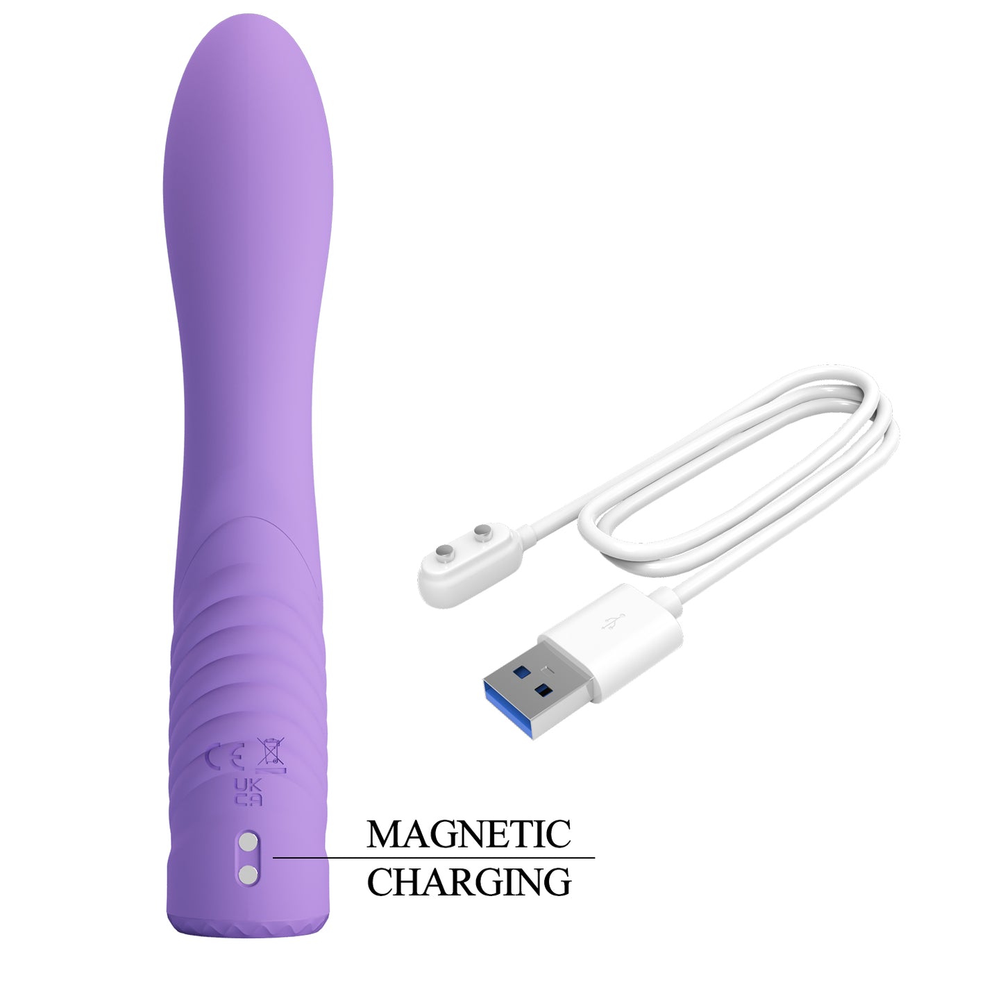 Potente Vibrador Recargable Pretty Love Elivia Rabbit Vibrator - Purple