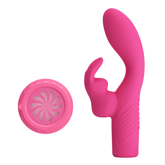Potente Vibrador Recargable Pretty Love Elivia Rabbit Vibrator - PINK