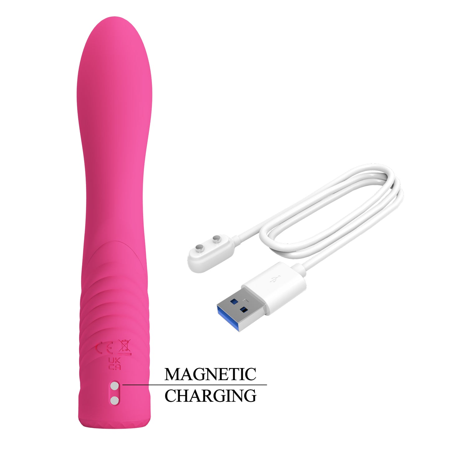 Potente Vibrador Recargable Pretty Love Elivia Rabbit Vibrator - PINK