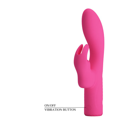 Potente Vibrador Recargable Pretty Love Elivia Rabbit Vibrator - PINK