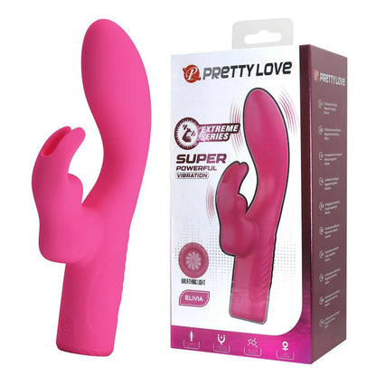 Potente Vibrador Recargable Pretty Love Elivia Rabbit Vibrator - PINK
