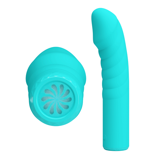 Vibrador Recargable Super Potente Pretty Love Rylan Green Powerful Dildo Vibrator 16 Cm