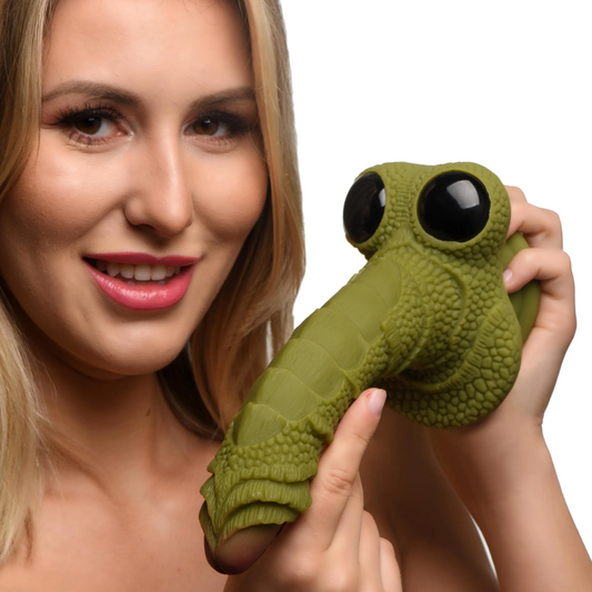 Dildo Consolador Silicona Creature Cocks 18cm Realista Verde SWAMP MONSTER GREEN SCALY SILICONE DILDO