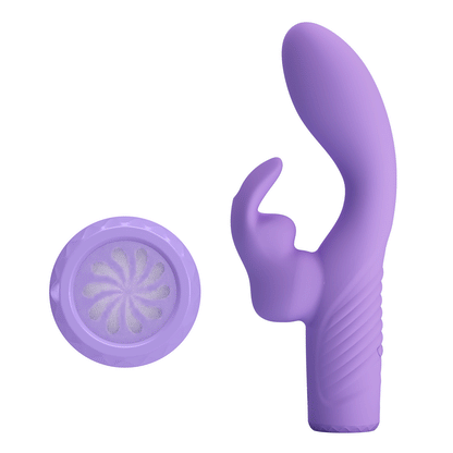 Potente Vibrador Recargable Pretty Love Elivia Rabbit Vibrator - Purple