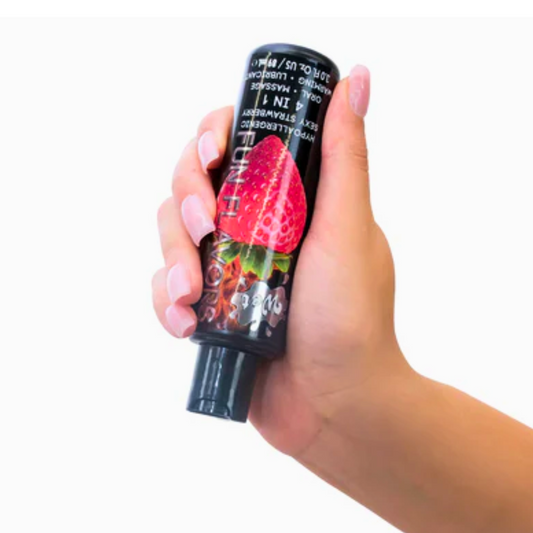 Lubricante Wet Fun Flavors Sexy Sabor Fresa 3oz 89ml