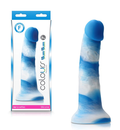 Dildo Consolador Silicona Alto Grado 18cm Realista Colours Pleasures Yum Yum 7 Blue