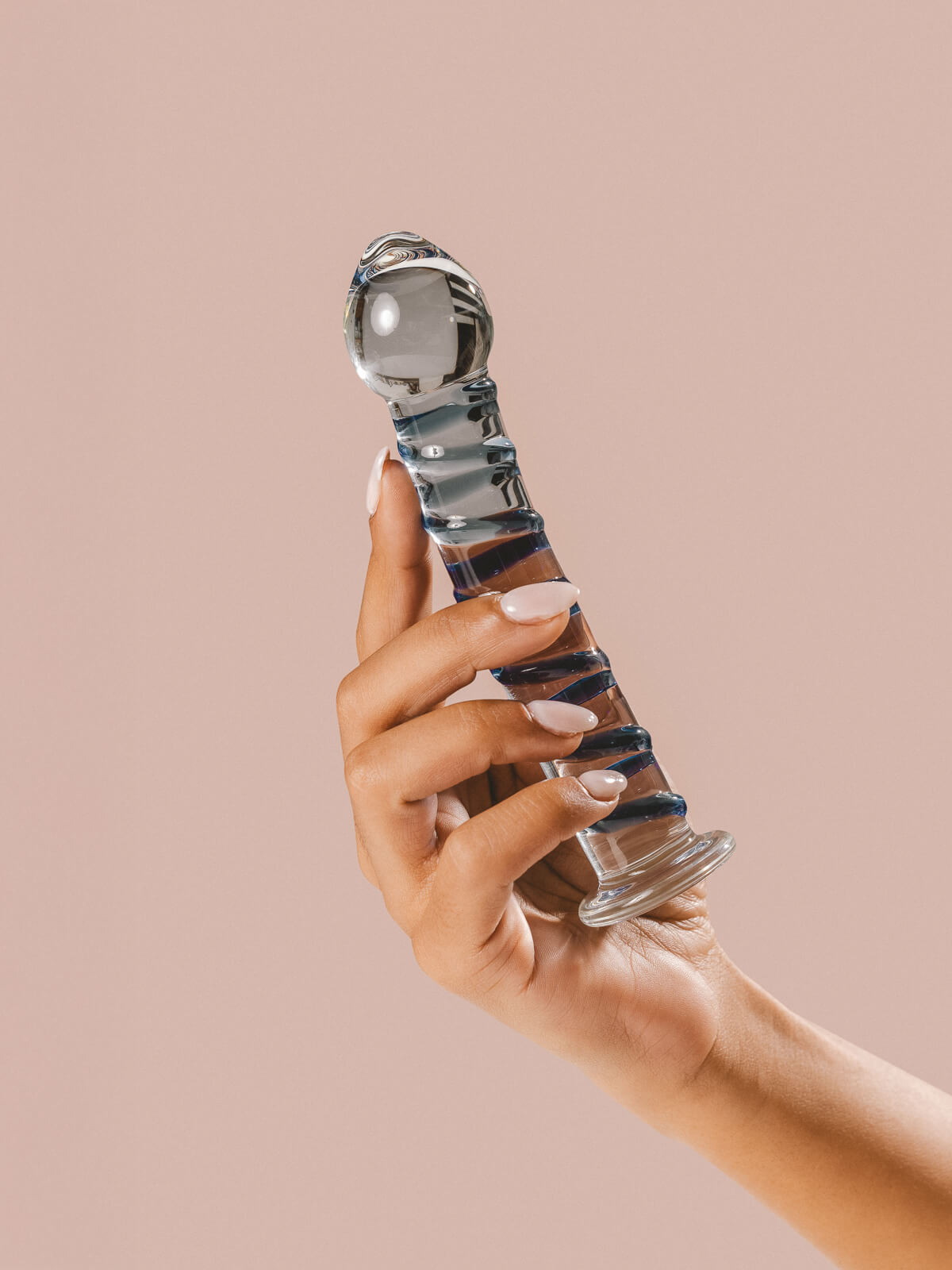 Dildo Consolador Cristal Estimulador Vaginal Icicles No. 5 Blue