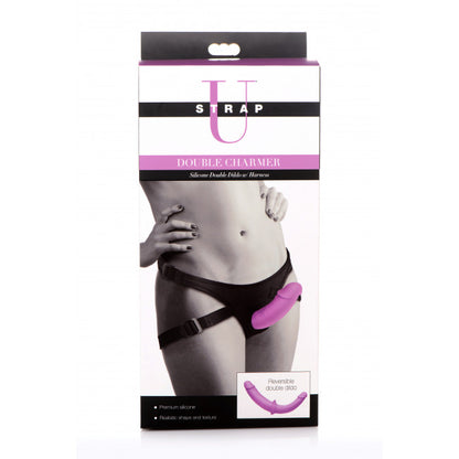 Dildo Consolador Doble Penetración Flexible Juego De Roles Double Charmer Silicone Double Dildo With Harness