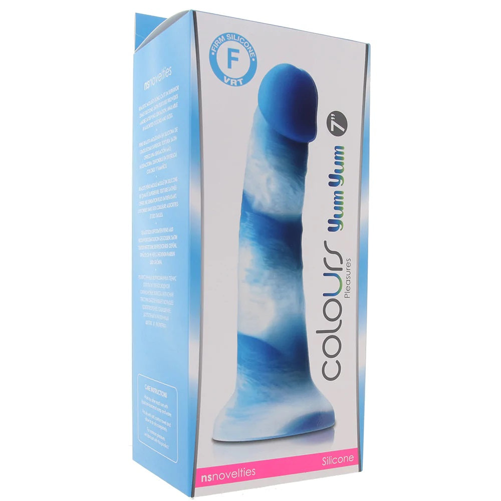 Dildo Consolador Silicona Alto Grado 18cm Realista Colours Pleasures Yum Yum 7 Blue