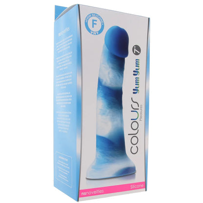 Dildo Consolador Silicona Alto Grado 18cm Realista Colours Pleasures Yum Yum 7 Blue