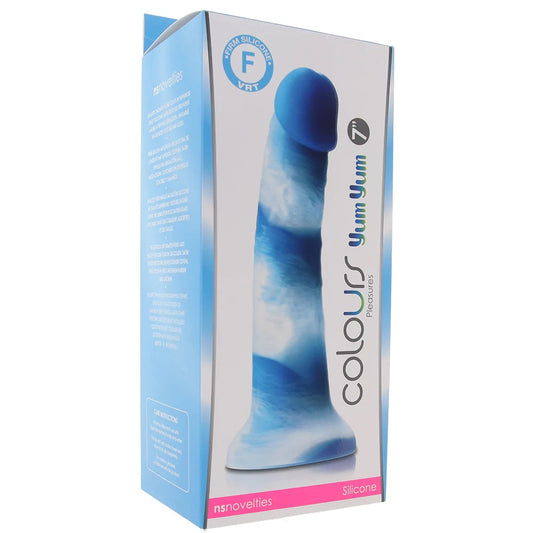 Dildo Consolador Silicona Alto Grado 18cm Realista Colours Pleasures Yum Yum 7 Blue