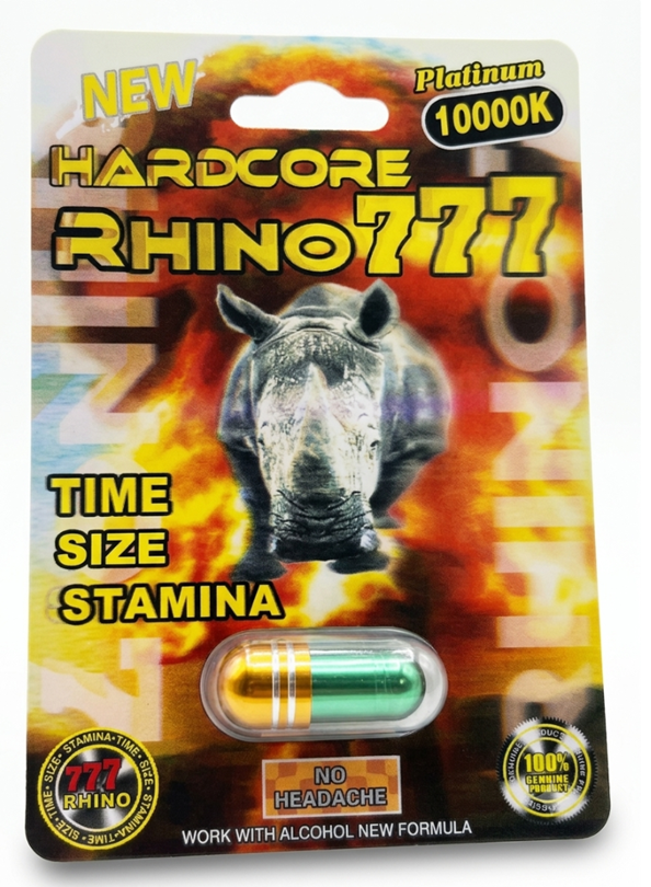Rhino 777 Pastilla Para Pene Erección Más Firme Vigorizante Masculino