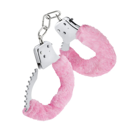Esposas Peluche Sumiso Bdsm Metal Alta Calidad Series Original Furry Cuffs - Pink