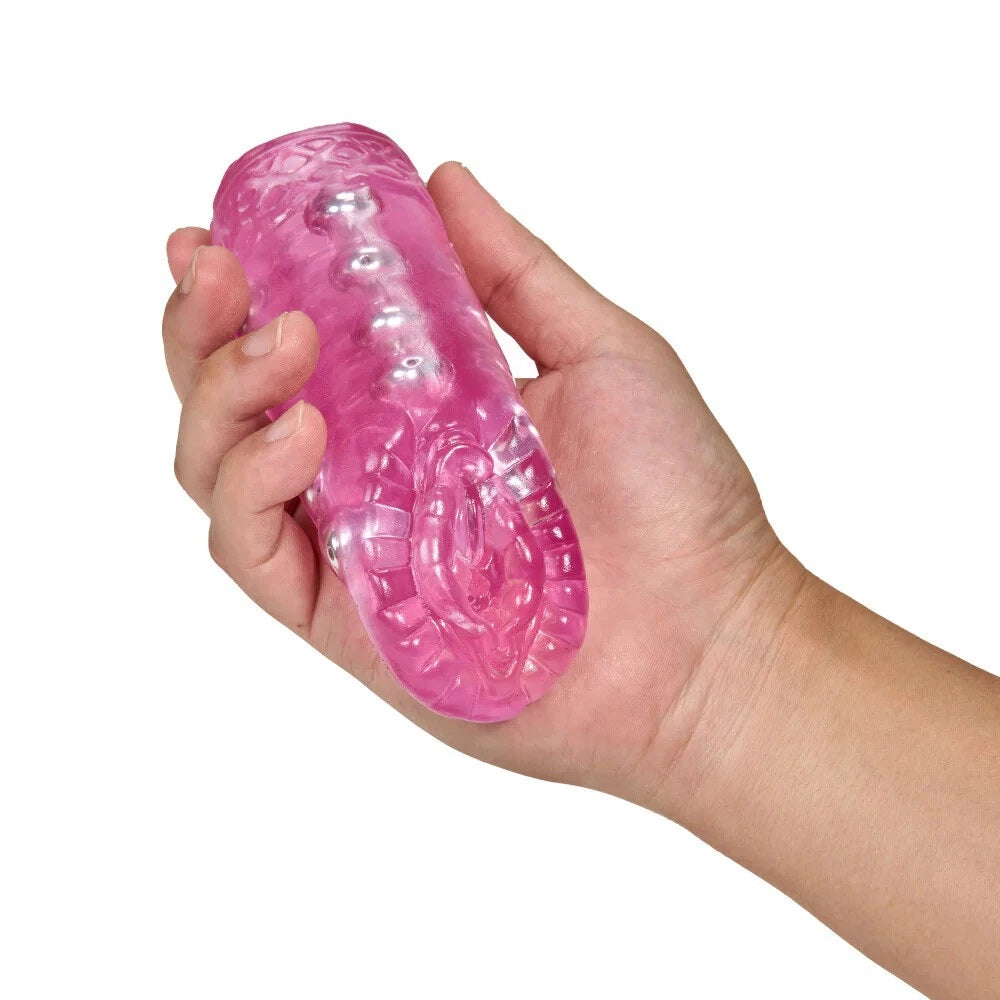 Masturbador Realista Vagina Sexy Snatch Realistic Pocket Pussy Vagina Male Masturbator Orgasm Beads Stroker
