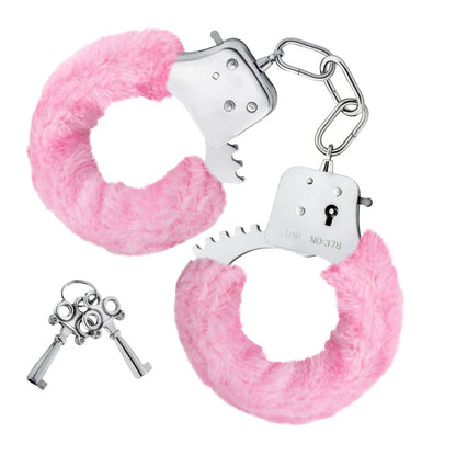 Esposas Peluche Sumiso Bdsm Metal Alta Calidad Series Original Furry Cuffs - Pink